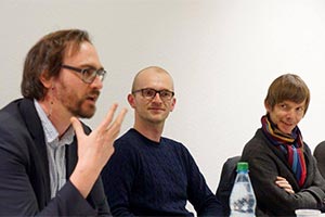 Kuratoren-Team der d14 zu Gast im documenta forum
