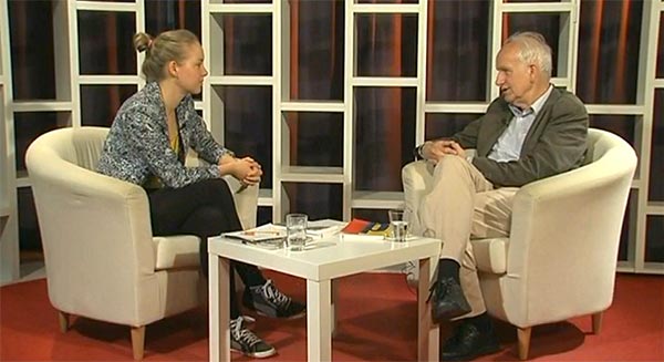 Screenshot mit Camilla Geier und Dirk Schwarze