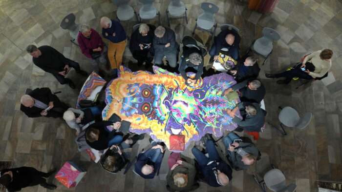 Besuch Ausstellung Tauba Auerbach am 12. 12. 2023