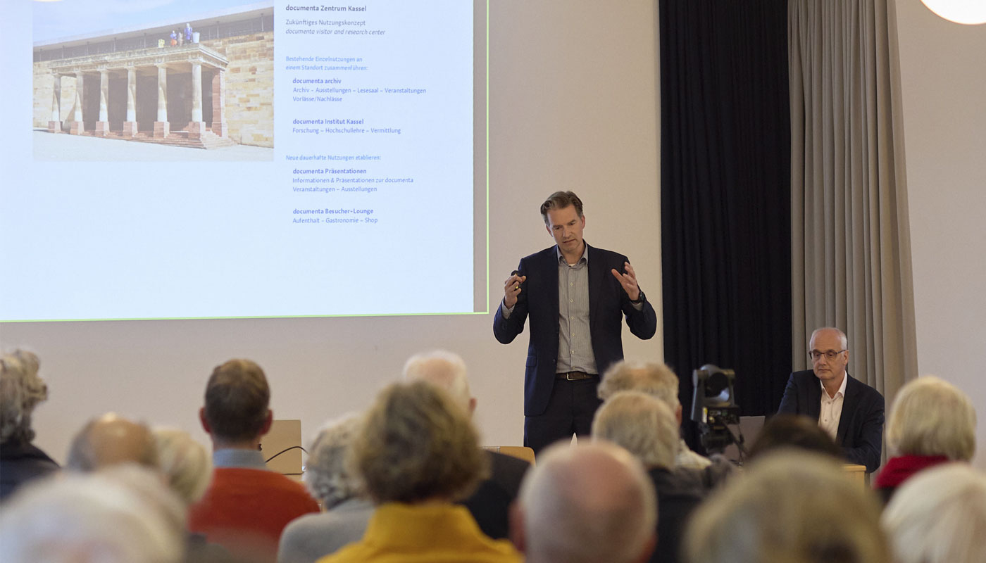 OB Schoeller präsentiert neues Konzept für ein documenta Zentrum – Rückblick auf den Jour fixe am 12. Mai 2026